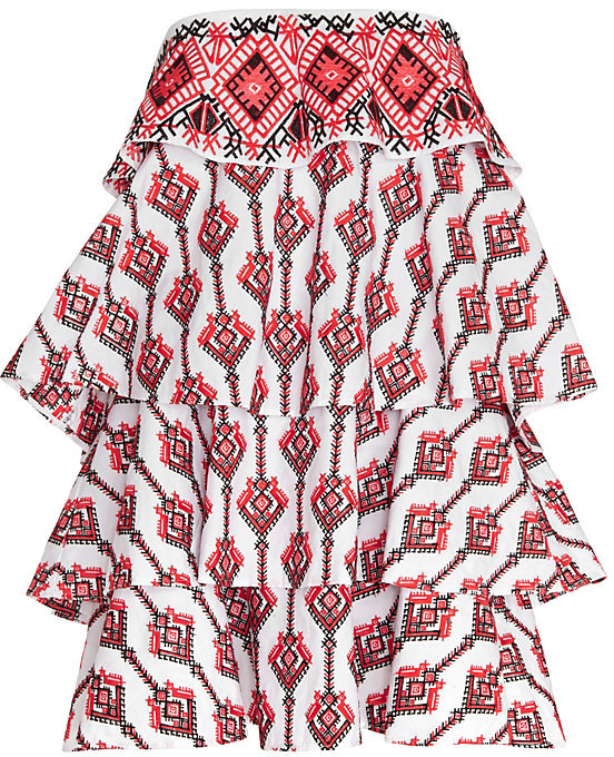 caroline constas strapless dress