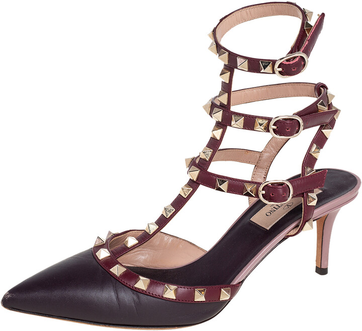 valentino burgundy shoes