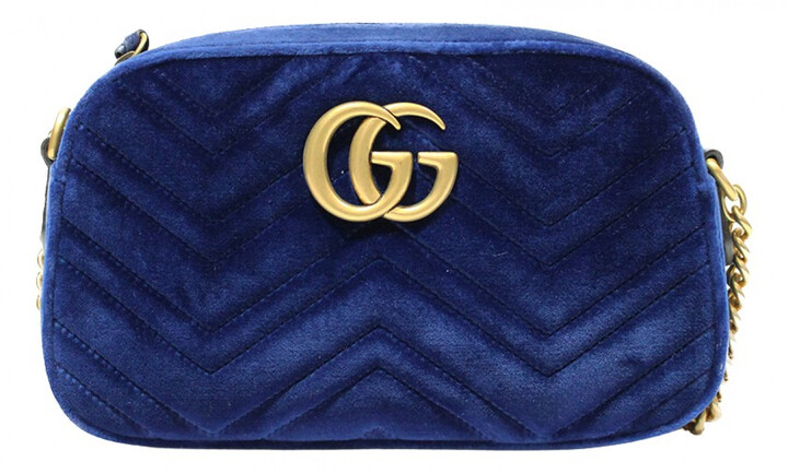 gucci navy handbag