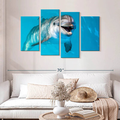 Ebern Designs Brampt Dolphin's Smile