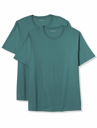Amazon Essentials Men's Big & Tall 2-Pack Short-Sleeve Crewneck T-Shirt fit by DXL