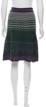M Missoni Knit Knee-Length Skirt