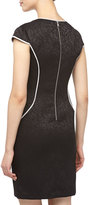 Thumbnail for your product : Marc New York 1609 Marc New York by Andrew Marc Printed Jacquard Sheath Dress, Black