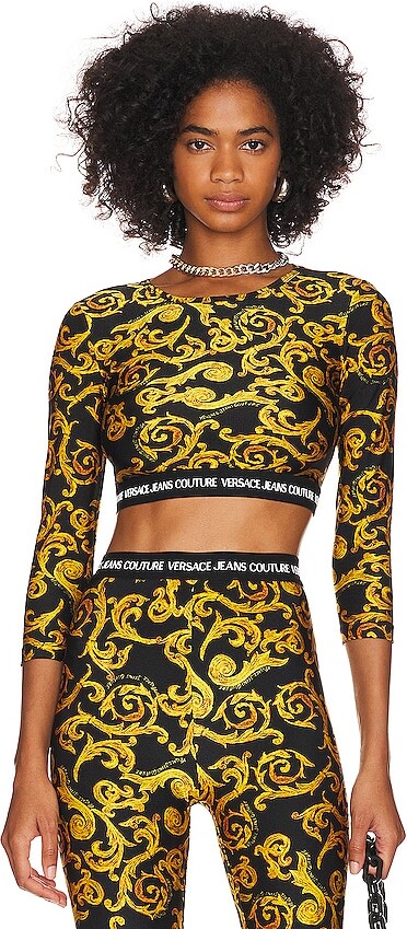 VERSACE JEANS COUTURE: women's top - Black  Versace Jeans Couture body  75HAM209JS204 online at