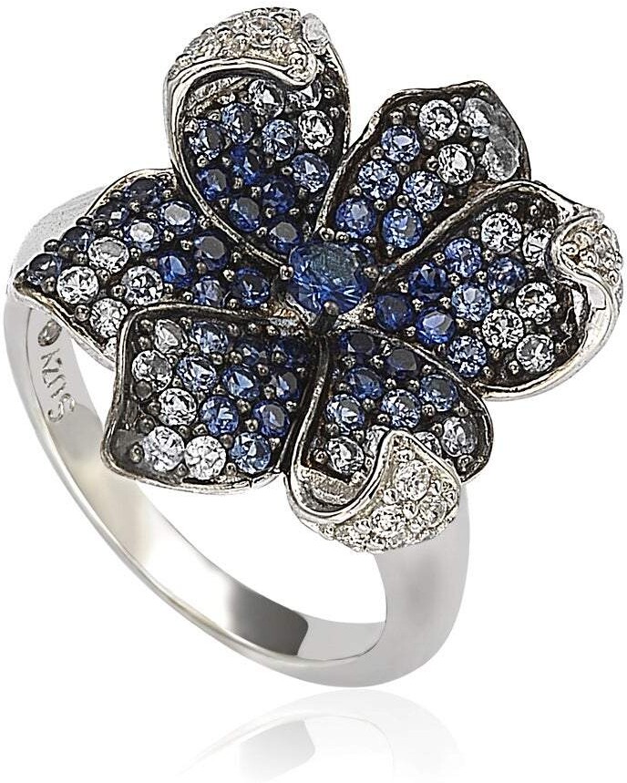 Pave Flower Ring | Shop the world's largest collection of fashion 