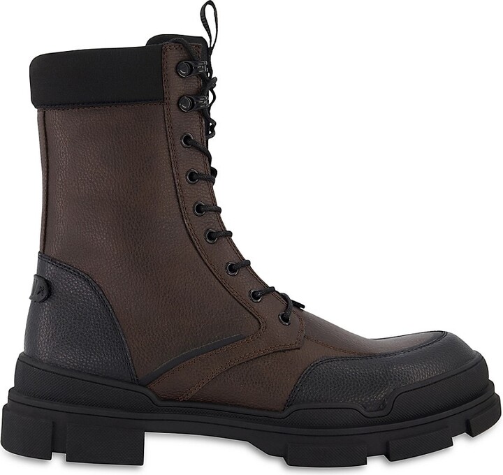 St. John DKNY Men's Side Zip Combat Boots - ShopStyle