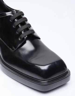 Prada Square Toe Leather Shoes 【公式通販】