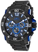 Thumbnail for your product : Invicta Men's Pro Diver Chrono Black Polyurethane and Dial Blue Ion-Plated Stainless Steel Case