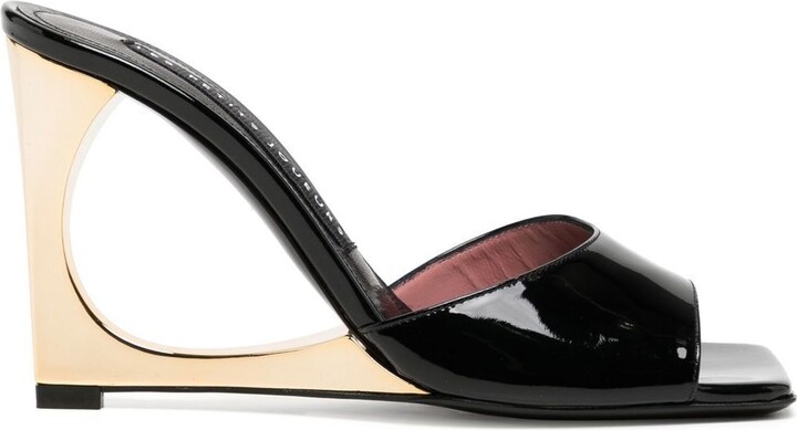 Black Patent Leather Wedge Shoes | ShopStyle