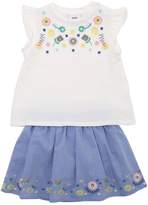 Thumbnail for your product : Knot Cotton Jersey T-shirt & Chambray Skirt