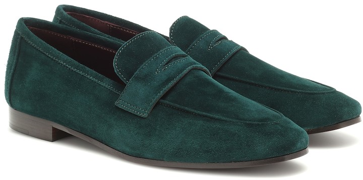 forest green loafers
