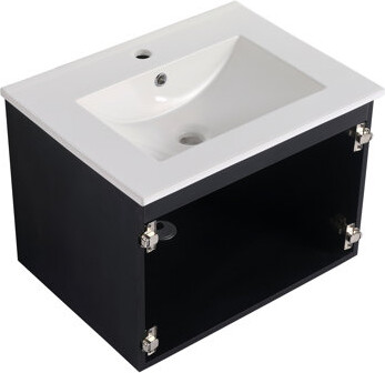 30'' Floating Wall-Mounted Bathroom Vanity & Soft-Close Hinge(Only Vanity And Basin, Without Door Plank)