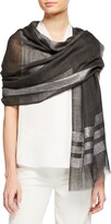 Thumbnail for your product : Bindya Lurex Colorblock Wool-Blend Stole