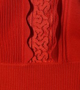 Thumbnail for your product : Chloé Lace-trimmed wool sweater