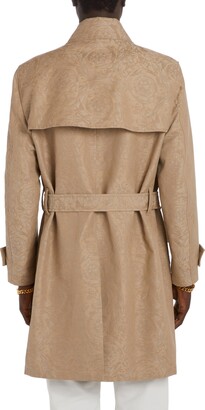 Versace★素敵！ Barocco Jacquard Trench Coat Versace Women's Barocco Jacquard Trench Coat 6 US (42