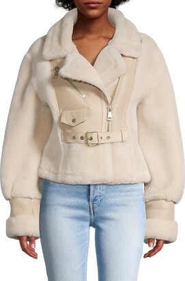 ジャケット・アウター Nicole fur belt jacket beige andmary andmary Nicole fur belt jacket beige andmary Nicole fur belt