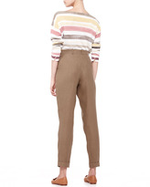 Thumbnail for your product : Loro Piana Jari Galway Cuffed Ankle Pants