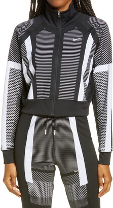 Nike stripe zip up track jacket Clearance