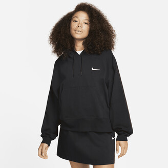 Nike Women's Sportswear Oversized Jersey Pullover Hoodie (Plus Size) in  Black - ShopStyle