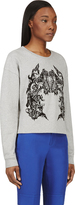 Thumbnail for your product : McQ Heather Grey Lace Embroidery Sweater