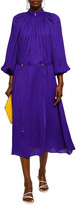 Thumbnail for your product : Tibi Gathered Crepe Midi Dress