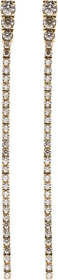 Sophie Bille Brahe 18kt yellow gold Rozona diamond drop earrings