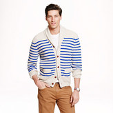 Thumbnail for your product : J.Crew Cashmere shawl cardigan in nautical stripe