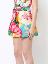 Thumbnail for your product : Milly high waist floral print shorts