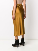 Thumbnail for your product : Anine Bing High-Waisted Silk Skirt