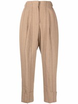 Thumbnail for your product : Peserico Striped Linen Trousers