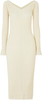 Thumbnail for your product : IOANNES Tights Ribbed Wool-blend Dress
