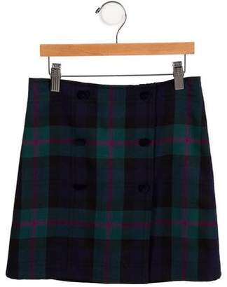 Brooks Brothers Girls' Wool Plaid Skirt