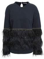 Thumbnail for your product : Brunello Cucinelli Embellished French Stretch-cotton Terry Sweatshirt
