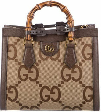 Gucci Diana jumbo GG mini tote bag in Brown Beige GG Canvas