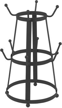 Coffee and tea cup storage rack
