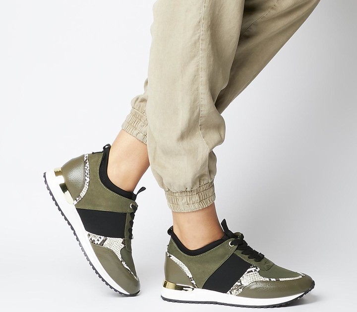 womens khaki adidas trainers