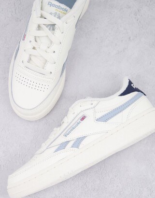 Reebok Club C Revenge sneakers in chalk and blue - ShopStyle
