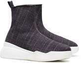 Thumbnail for your product : Stella McCartney check platform hi top trainers