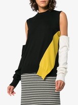 Thumbnail for your product : Calvin Klein Fine Knit Cashmere Wool-Blend Sweater With Detachable Sleeve