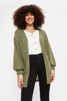 Thumbnail for your product : Dorothy Perkins Women's Tall Khaki Long Line Cardigan - S