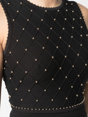 Elisabetta Franchi stud-detail A-line dress