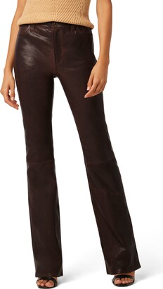 Oliva Vegan Leather Boot-Cut Trousers Saks Fifth Avenue Women Clothing Jeans Bootcut Jeans 