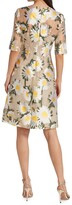 Thumbnail for your product : Lela Rose Holly Floral-Jacquard Knee-Length Dress