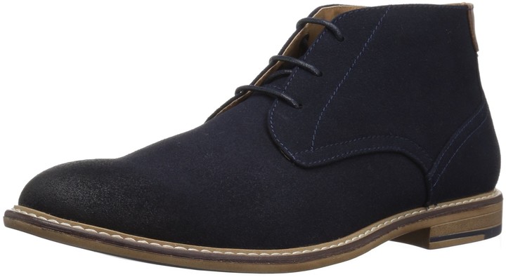 mens navy blue chukka boots