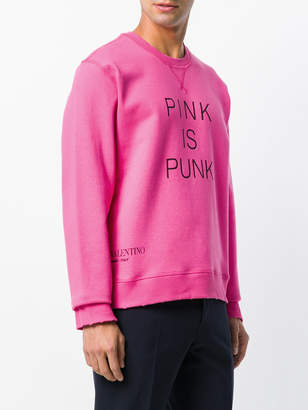 Valentino slogan-print sweater