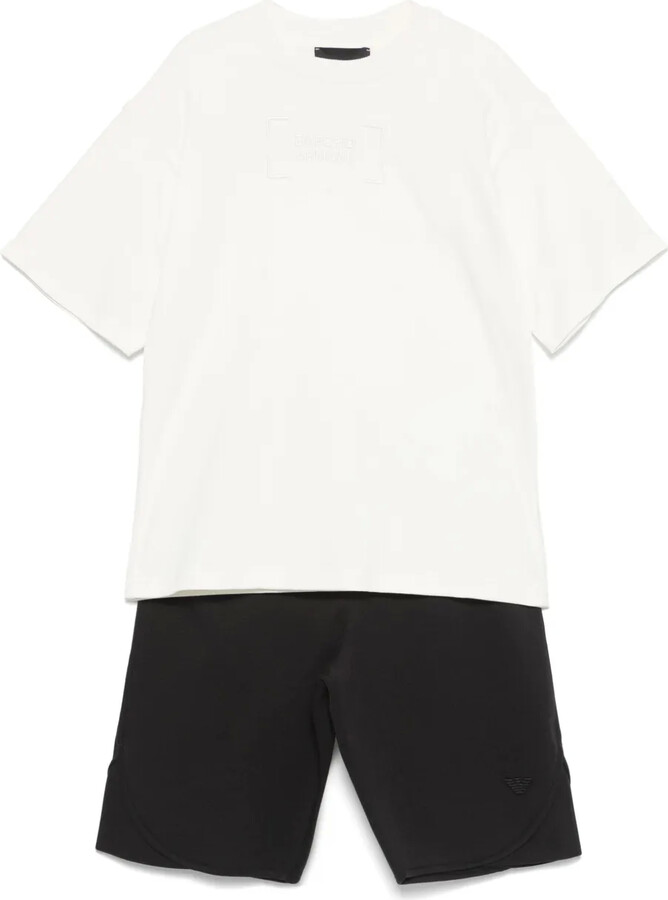 Emporio Armani Kids Logo-Embroidered Trousers Set