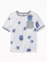 Thumbnail for your product : Old Navy Printed Pocket Tee for Toddler Boys