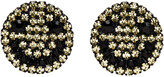 Thumbnail for your product : Ashley Williams Black & Yellow Smiley Clip-On Earrings
