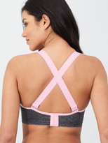 Thumbnail for your product : Pour Moi? Energy Underwired Lightly Padded Convertible Sports Bra Grey/Pink
