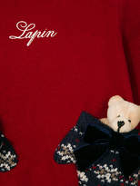 Thumbnail for your product : Lapin House glove pockets hooded dress